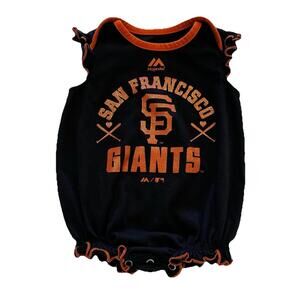 San Francisco Giants Majestic Infant Girls Romper 3-6 Months EUC